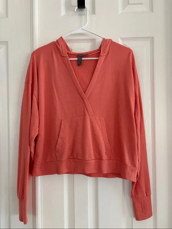 Sweaty Betty After Class Hoodie Sweatshirt Coral Women’s Medium - Picture 1 of 8